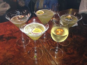 Porn Star Martini cocktails and Tocornal Sauvignon Blanc